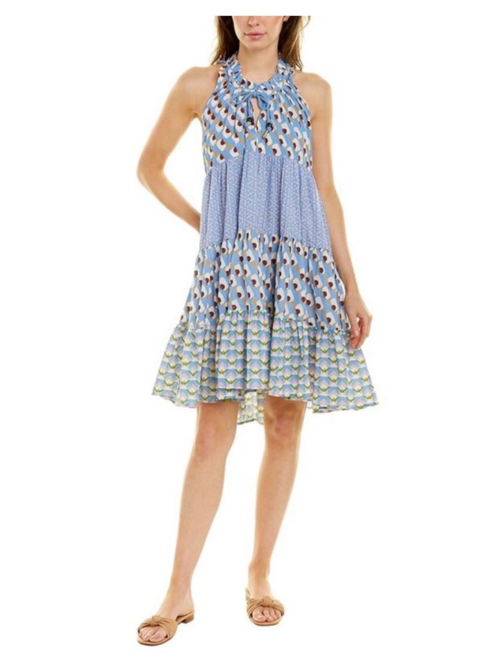 Ro’s Garden Sofia Mini Dress Size Medium Cotton Boho Summer Colorful Flowy